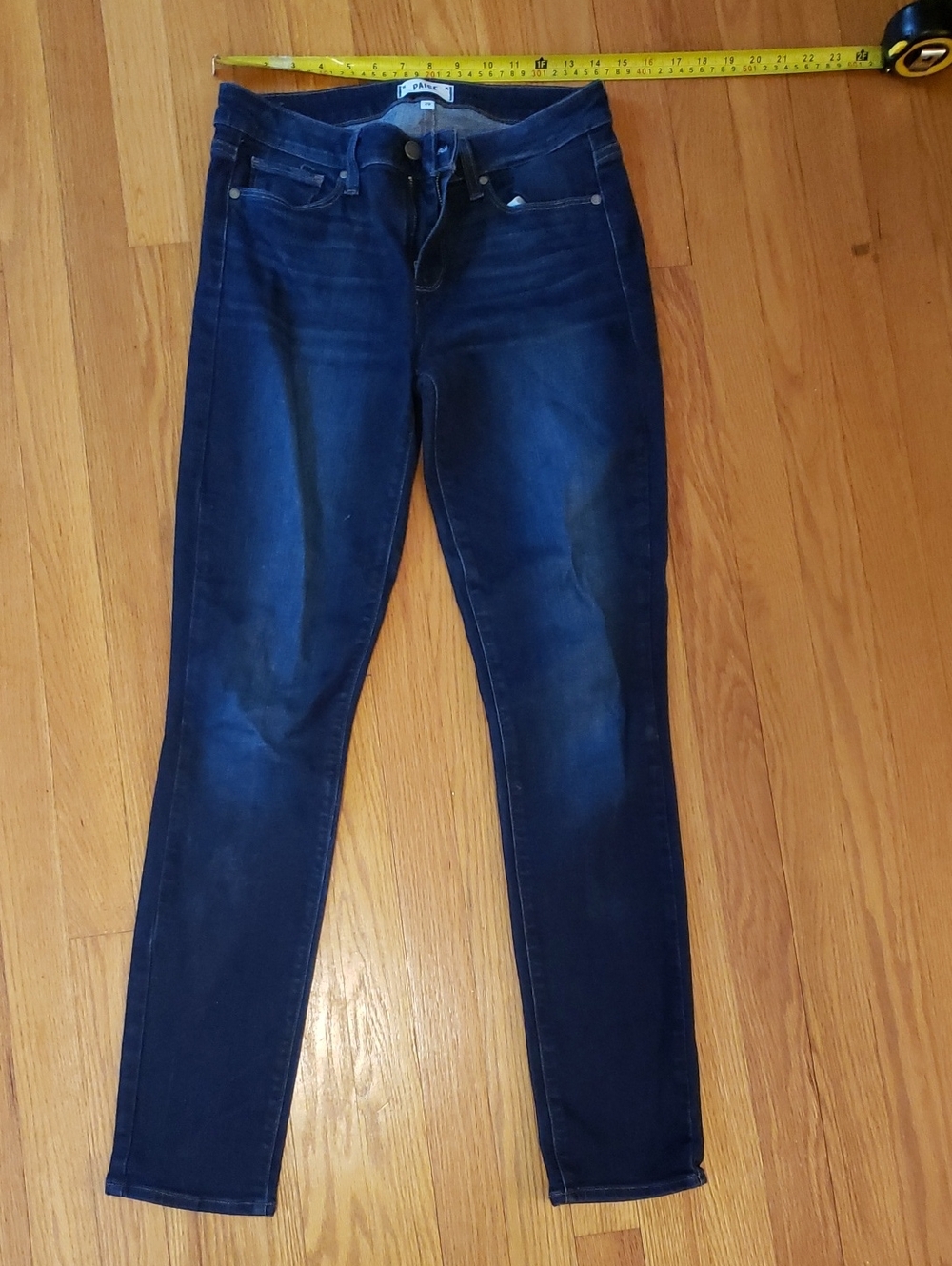 PAIGE SkylineWomen's Dark Blue Skinny Jeans